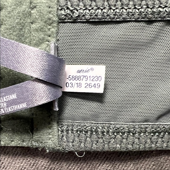 Aerie Lace Bandeau Wireless Bra in Green LARGE - Picture 11 of 11